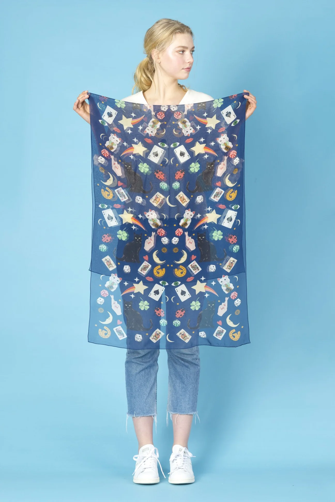 Lucky Day Silk Georgette Scarf