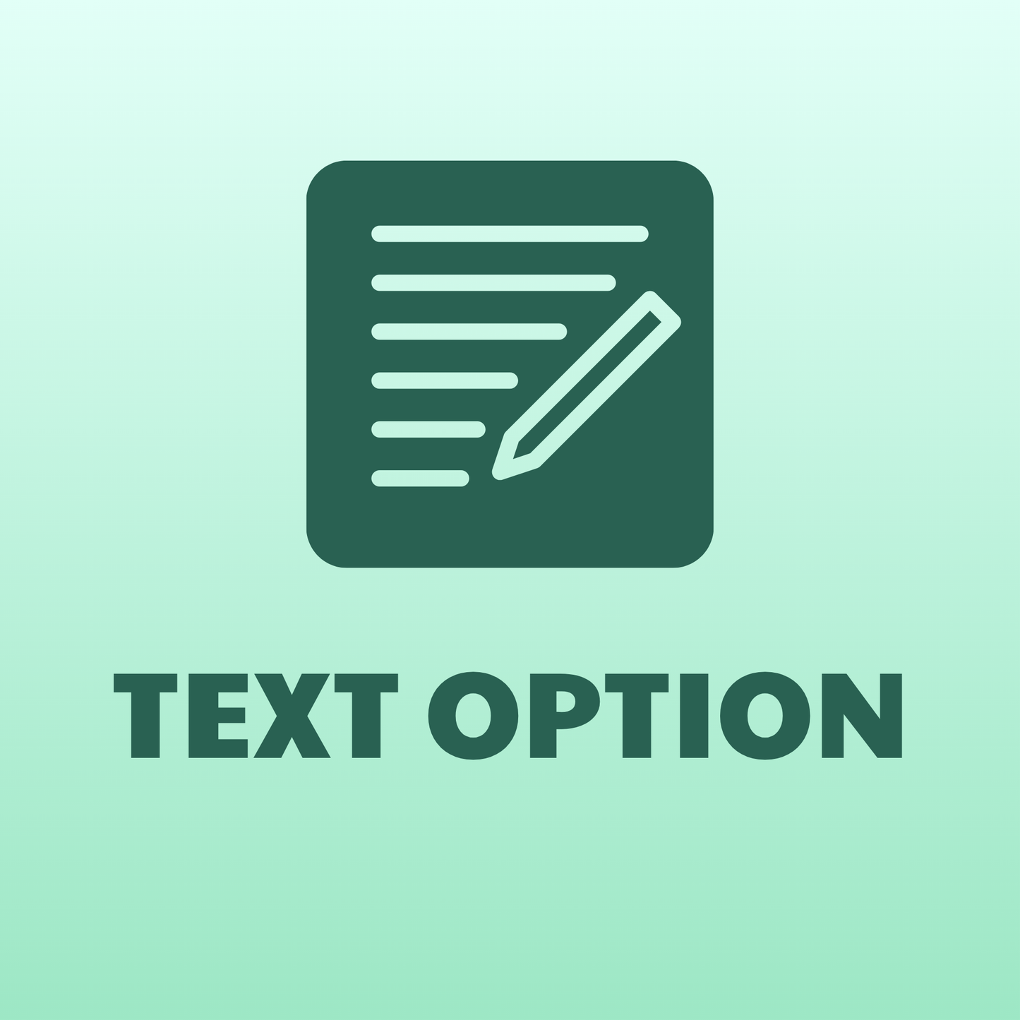 Text options